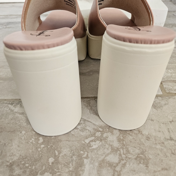 Free People Zoe Women's Platform Slide Sandal  Natural Size EUR39/ US9 - Picture 5 of 12